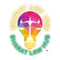 1. Main Shape: The central shape is a light bulb, symbolizing ideas, knowledge, and enlightenment. The interior of the bulb is filled with a vibrant polygonal pattern in a gradient of colors including red, pink, orange, yellow, green, and purple—giving it a modern and dynamic feel. 2. Justice Symbol: Inside the bulb is the Lady Justice figure (without a blindfold), holding balanced scales on both hands. This represents law, fairness, and judicial balance—perfect for a legal platform. 3. Typography: The name “BHARAT LAW HUB” is written twice: In a curved yellow gradient script at the top. In bold green uppercase letters at the bottom, with a soft glow/shadow effect. A ™ symbol is also present, indicating the name/logo may be trademarked or intended to be.